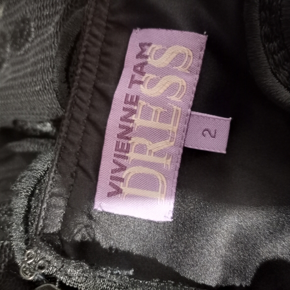 VIVIENNE TAM Black Lace Strapless Dress - Picture 2 of 6